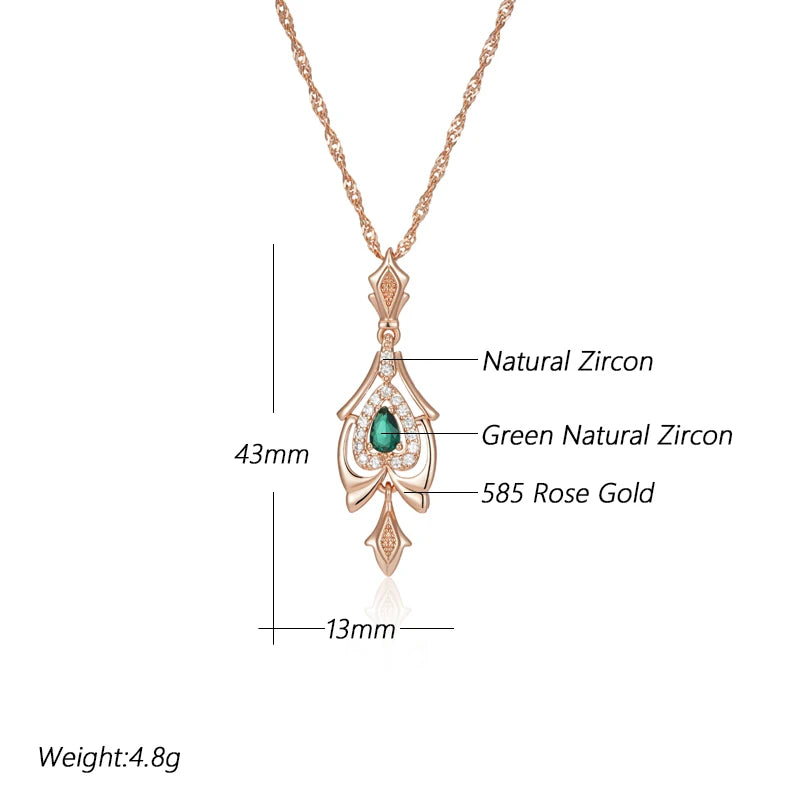 Bell of Ireland 585 Rose Gold Necklace
