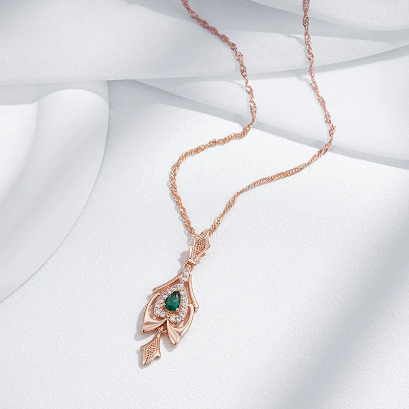 Bell of Ireland 585 Rose Gold Necklace
